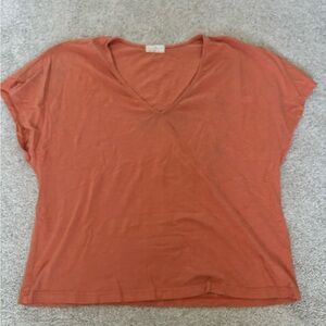 Anthropology Orange t shirt